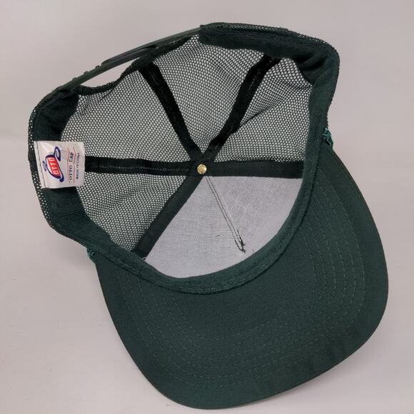 Dixie Chopper Snapback Mesh Back Trucker Hat Rope Green Graphic Logo Mower - Picture 6 of 8